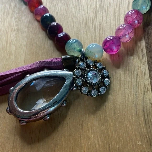 Pink Panache Tassel Necklace - Picture 4 of 5